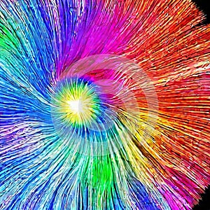 A mesmerizing multi-colored aura by Generative AI