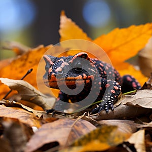 Stealthy Salamander: Master of Camouflage in Enchanting Forest