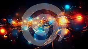 Cosmic Symphony: Captivating Abstract Light Trails