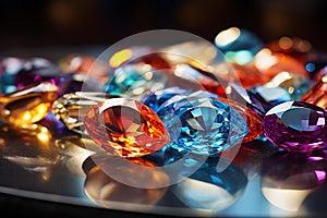 Radiant Reflections: A Captivating Display of Exquisite Gemstones photo