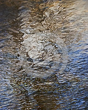 Amazing Ripply Reflections In River Water
