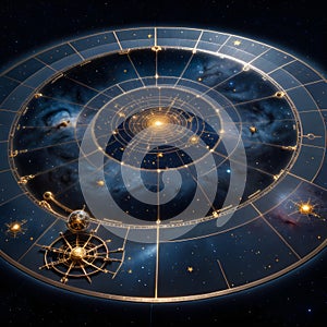 A mesmerizing sacred geometry star map.