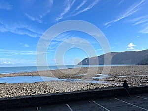 Mesmerizing scenery of the beach of Lynton & Lynmouth (Little Switzerland) in England