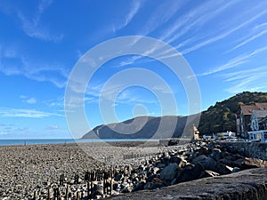 Mesmerizing scenery of the beach of Lynton & Lynmouth (Little Switzerland) in England