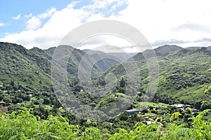 Mesmerizing shot of a beautiful mountainous landscape on the island of Maui, Hawaii