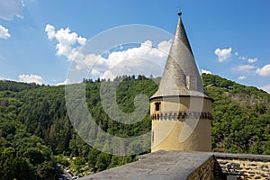 Mesmerizing shot of Vianden castle in the north of Luxembourg