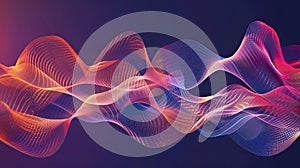 Vibrant Tunnel of Dynamic Neon Lights With Abstract Red and Blue Effects