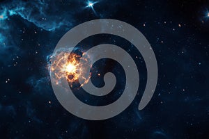 Supernova Explosion in Deep Space