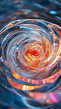 Abstract whirlpool color light and shadow