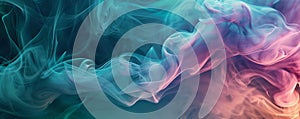 Elegant vibrant smoke waves in motion. abstract background for art and design. captivating and colorful smoke pattern