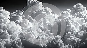 a mesmerizing symphony of clouds against a deep, velvety black sky photo