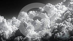 a mesmerizing symphony of clouds against a deep, velvety black sky photo