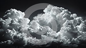 a mesmerizing symphony of clouds against a deep, velvety black sky photo