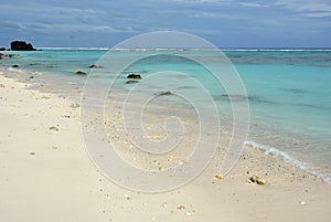 Mesmerizing view of a beautiful sandy beach in Guayacanes, Dominican Republic photo