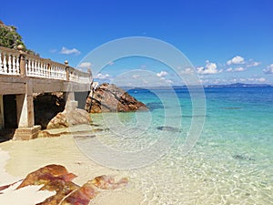 Mesmerizing view of Pulau Kapas with the crystal clear water as vast as the eyes could see perfecting the horizon photo