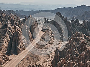 Mesmerizing view of the Quebrada de las Flechas in Argentina photo