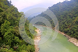 Mesmerizing view of the Teesta River Banks in the North-Bengal