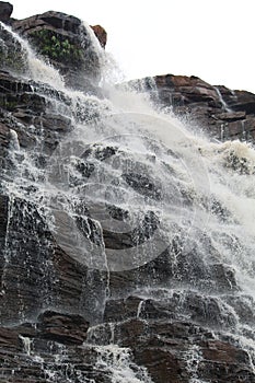 Mesmerizing View of Tirathgarh Waterfall in Rainy Weather