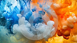 Abstract Ink Drops in Water