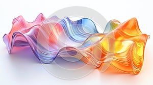 Mesmerizing Waves in Thin Plastic Sheet: Captivating Visuals for Design