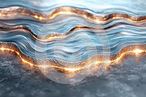 Mesmerizing waves of water and light