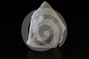 Mesolithic stone mineral on dark background