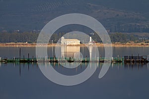 Mesologgi Lagoon And Church