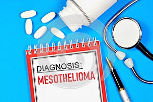 Mesothelioma is a tumor of mesothelial cells. photo