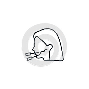 Mesothreads icon. Monochrome simple sign from cosmetology collection. Mesothreads icon for logo, templates, web design