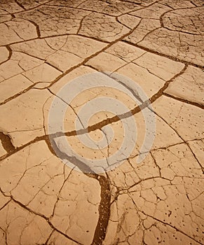 Mesquite Dunes dried clay detail in Death Valley