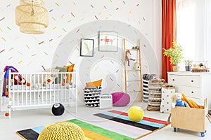 Mess in a baby room