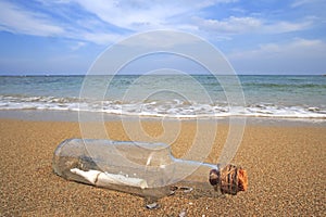 Message in a bottle photo