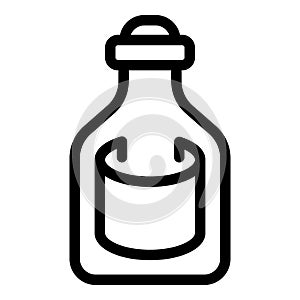 Message bottle icon outline vector. Vacant glass