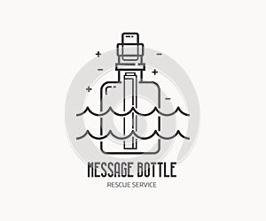 Message Bottle Logo