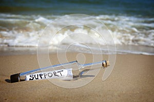 Message in a bottle / Support