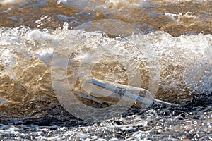 Message In A Bottle In A Wave