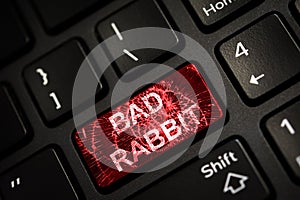 Message on broken red enter key of keyboard