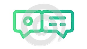 Message Bubble: Communication and Chat Icon, vector design Generative AI