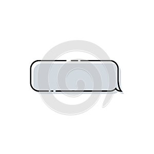 Message Bubble. Speech Bubble icon. Message in trendy flat design. Speech Bubble vector icon