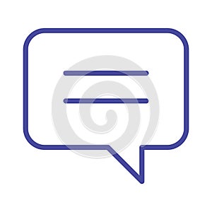 message bubble Vector icon which is suitable for commercial work and easily modify or edit it