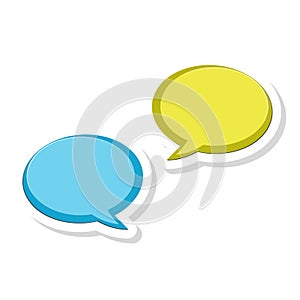 Message Bubbles sticker, Chat Icon, Dialogue icon