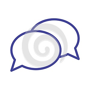 message bubbles Vector icon which is suitable for commercial work and easily modify or edit it