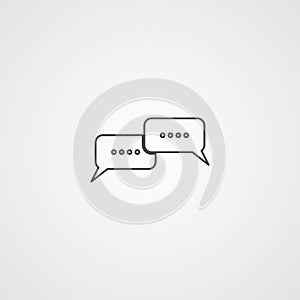 Chat vector icon sign symbol