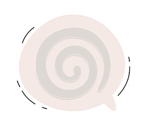 Message cloud flat icon Communication Voicing thoughts