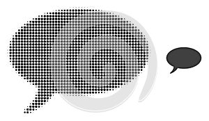 Message Cloud Halftone Dotted Icon