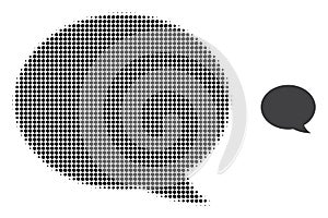 Message Cloud Halftone Dotted Icon
