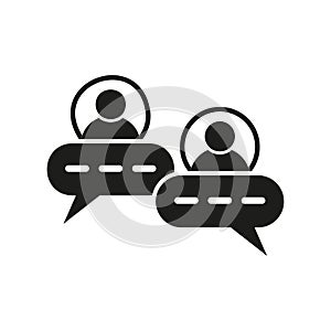 Message communication talk icon. Vector illustration. EPS 10.