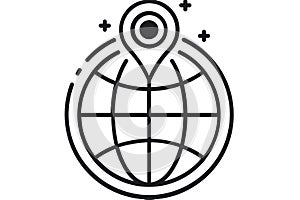 Globe Isolated Vector Illustration which can be easily Download