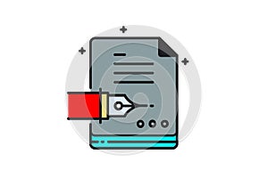 Contact Form Isolated Vector Illustration which can be easily Download