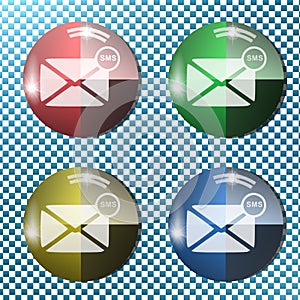 Message icon,button, sign,3D illustration